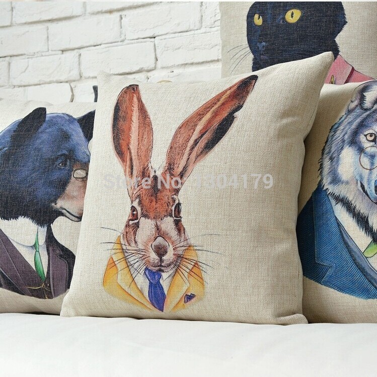 2014 new arrived cartoon animal sofa cushion cover nordic fun cushion pillow home cushions home decor