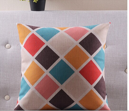 2014 new colored plaid pillow cushions, fashion pillow home decor,decorative pillow covers,cushion covers, throw pillow