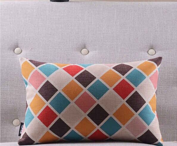 2014 new colored plaid pillow cushions, fashion pillow home decor,decorative pillow covers,cushion covers, throw pillow