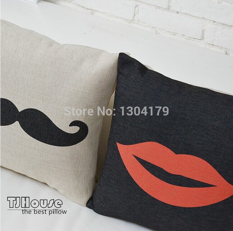 2014 new pop art posters the classic red and black cushion cover thick cotton linen pillow cover home decor sofa cushions