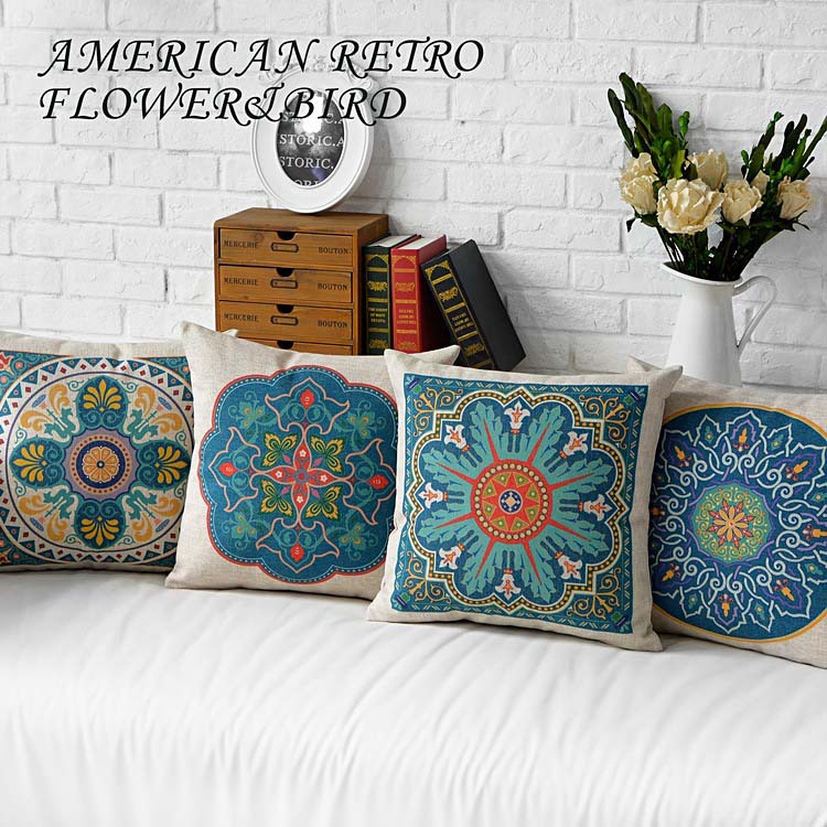 2015 classic cushion cover ! markor french american country retro cotton cushion and pillow pillowcase