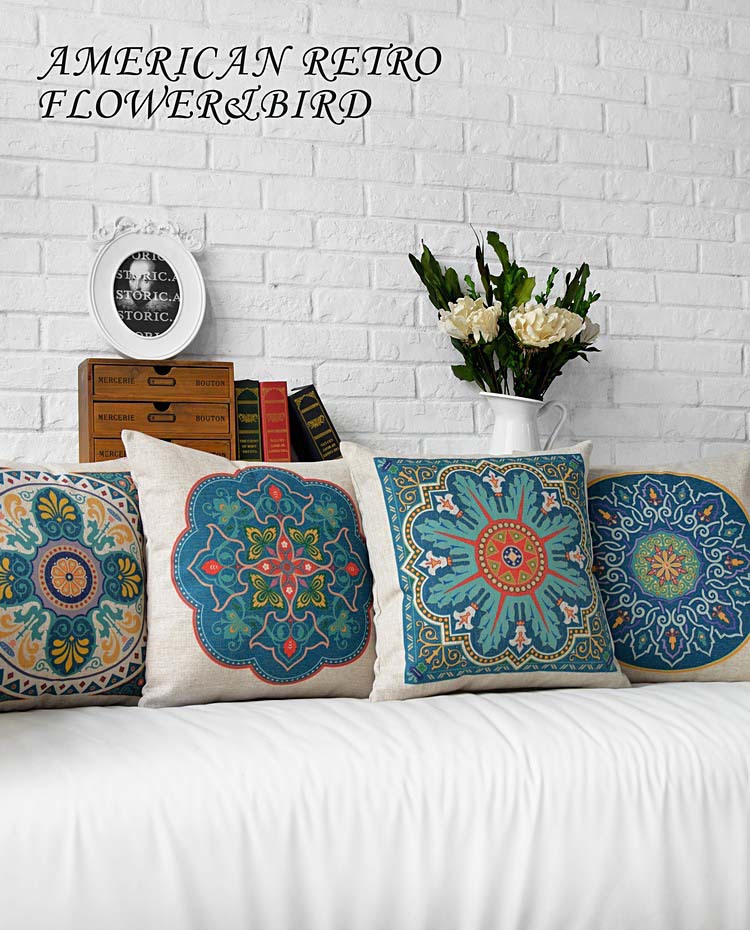 2015 classic cushion cover ! markor french american country retro cotton cushion and pillow pillowcase