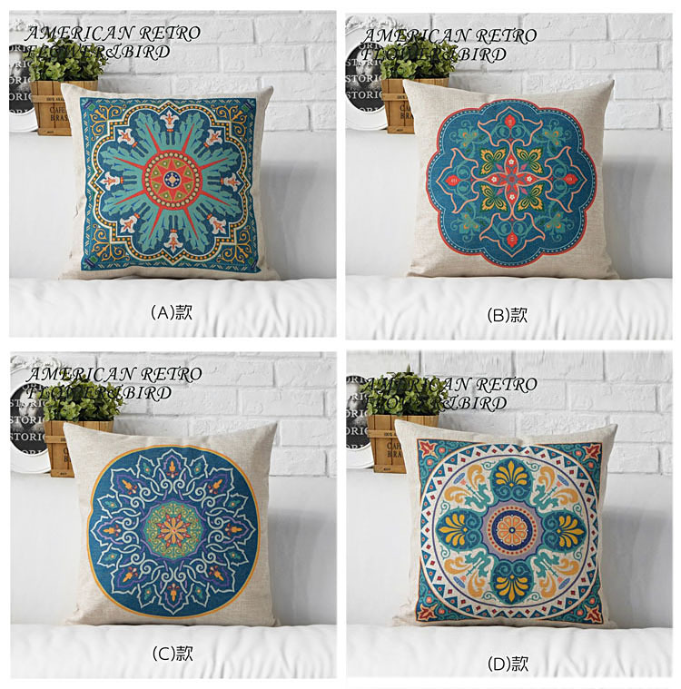 2015 classic cushion cover ! markor french american country retro cotton cushion and pillow pillowcase