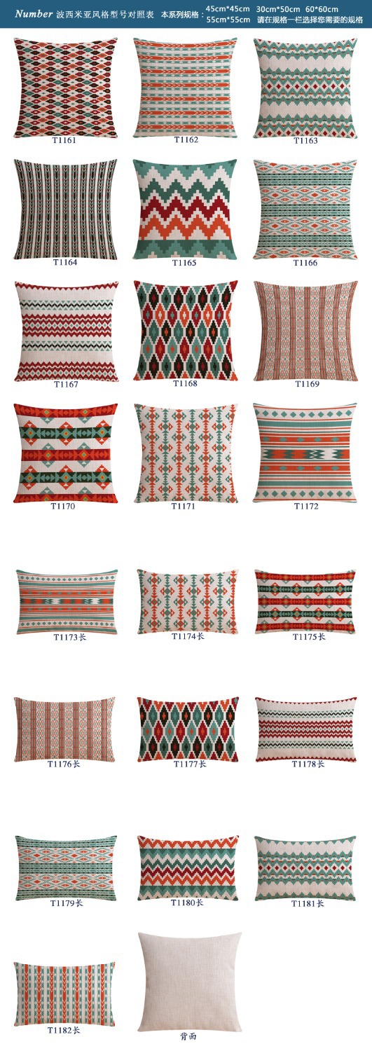 2015 new /national bohemia geometric pattern cotton and linen hold pillow sofa cushion for child gift of 45 * 45