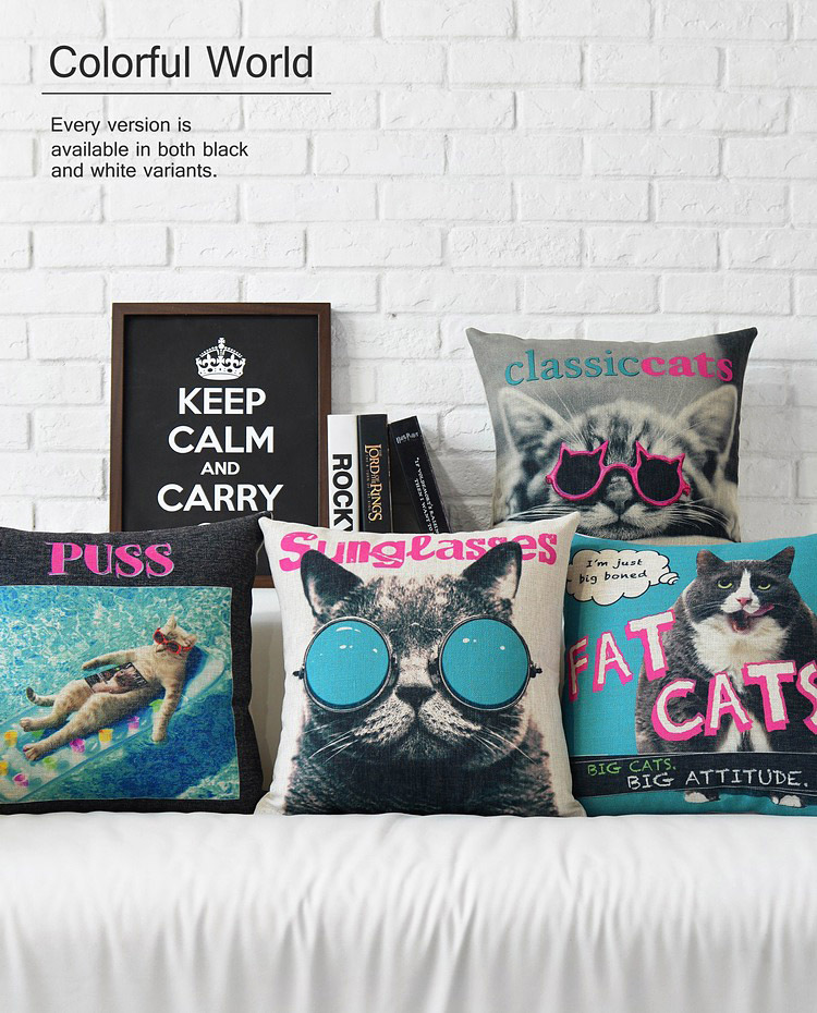 2015 new! nordic chair pillow car cushion creative fashion cat pop pillow cute seat cushion