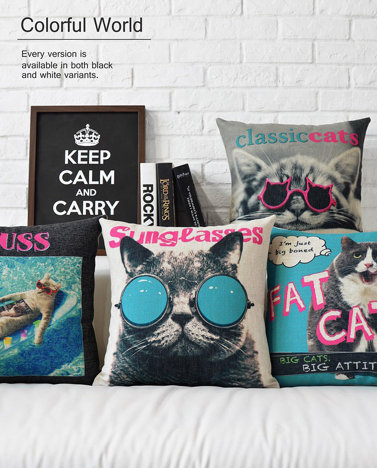 2015 new! nordic chair pillow car cushion creative fashion cat pop pillow cute seat cushion