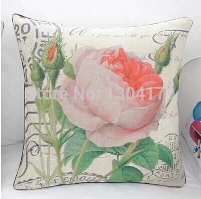 2pcs/lot 2pcs/lot american rustic pillow cushion set sofa cushion pillow cover rose