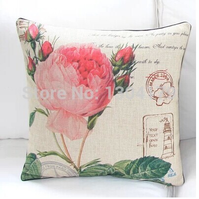 2pcs/lot 2pcs/lot american rustic pillow cushion set sofa cushion pillow cover rose