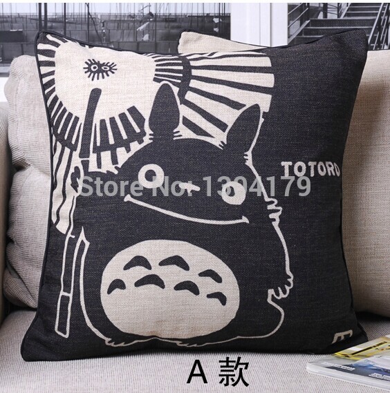 2pcs/lot black cat cushion cover cartoon pillow burlap pillows decorate for a sofa throw pillow !