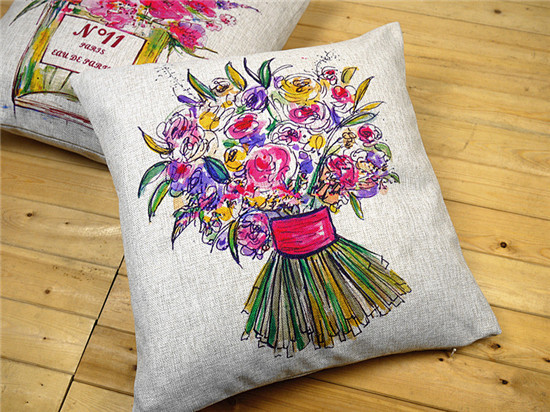 2pcs/lot vintage crown royal pillow cushion covers capa almofada decorativa flower couch pillowcases