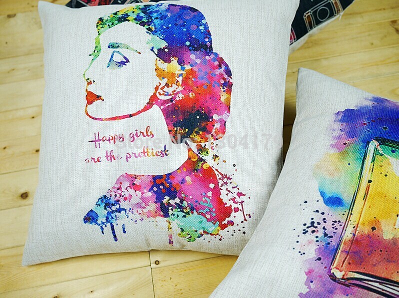 3pcs/lot 45x45cm cotton pillow cushion cover,creative decoration for home sofa, car pillow cushions, gifts for new house