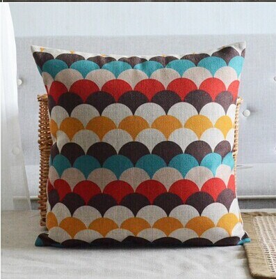 3pcs minimalist geometric combination linen cotton pillow cushion sofa cushion decorative pillow whole