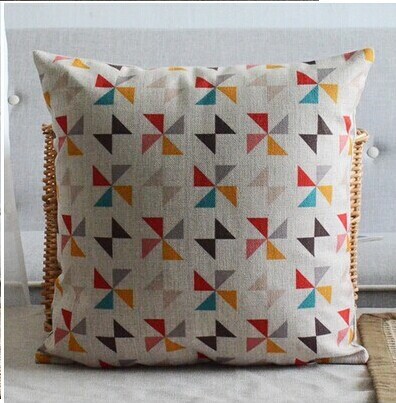 3pcs minimalist geometric combination linen cotton pillow cushion sofa cushion decorative pillow whole