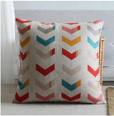 3pcs minimalist geometric combination linen cotton pillow cushion sofa cushion decorative pillow whole