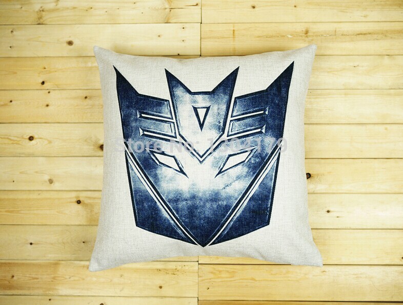 45*45 transformers 2pattern pillowcase home decorative cotton linen throw pillow/cushion cover for sofa/chair/car/decor