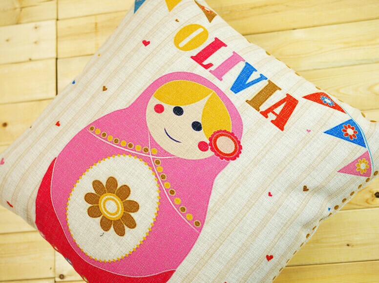 45*45cm lovely owl cotton and linen pillow covers room decors car cushion covers