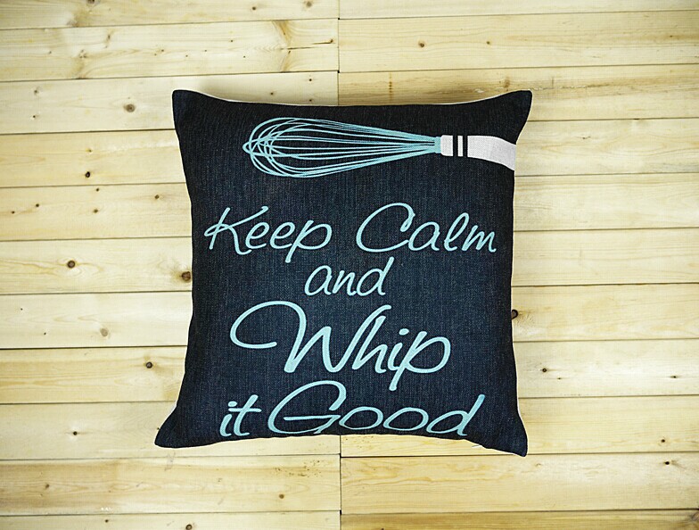 45x45cm vintage cushion cover pillow case cover black keep calm wordsthrow linen decor home case