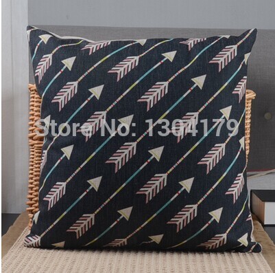 4pcs decorative throw pillows colorful arrows pillow cover cotton linen 18"cushions home decor