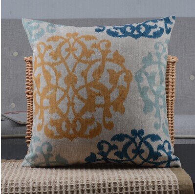 4pcs feather -cotton&linen cushions throw pillow/cushion for sofa/couch/car/office/home decor(excluding core)18"