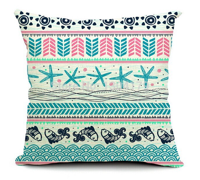 4pcs /lot colorful whole bohemian style pillow cushion sofa cushion cover pillowcase pillows decorate