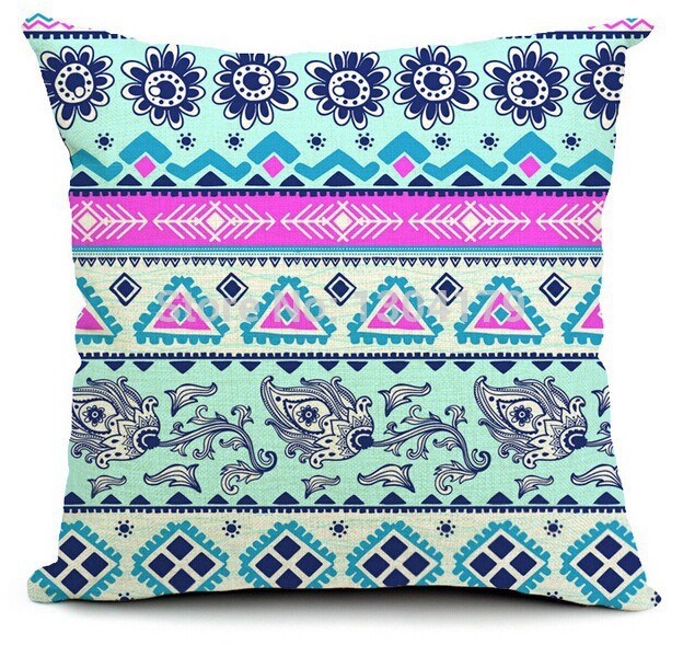 4pcs /lot colorful whole bohemian style pillow cushion sofa cushion cover pillowcase pillows decorate