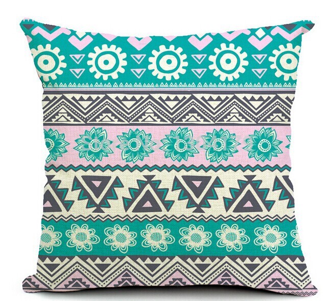 4pcs /lot colorful whole bohemian style pillow cushion sofa cushion cover pillowcase pillows decorate