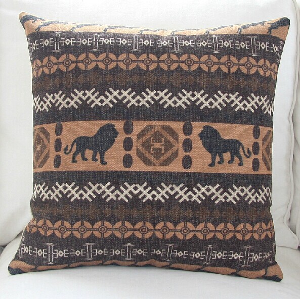 4pcs/lot new arrival only africa jungle animal geometrics cotton linen cushions cover throw pillows cover