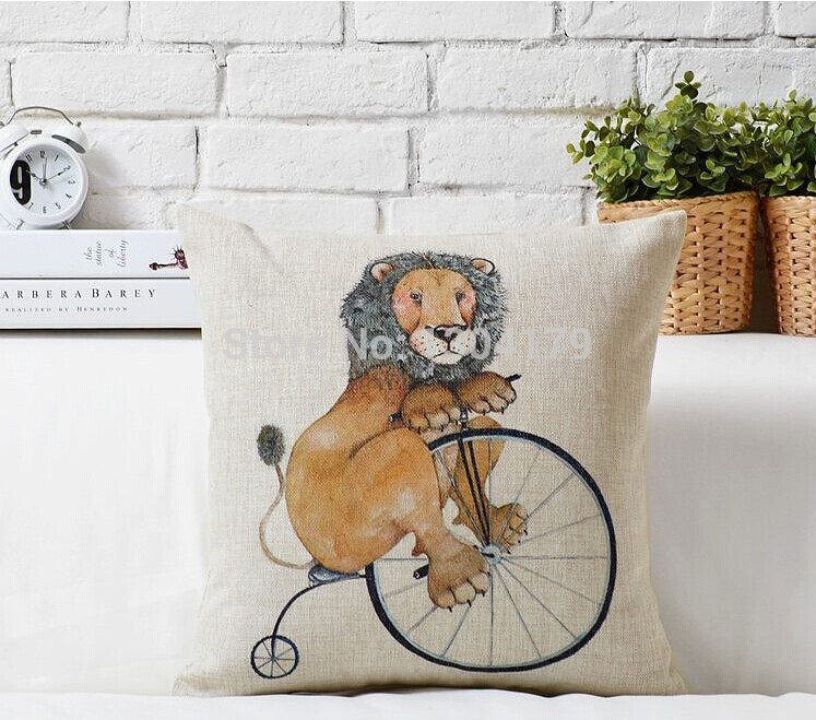 american pastoral style pillow cartoon animal cushion cover pillows decorate vintage sofa cover