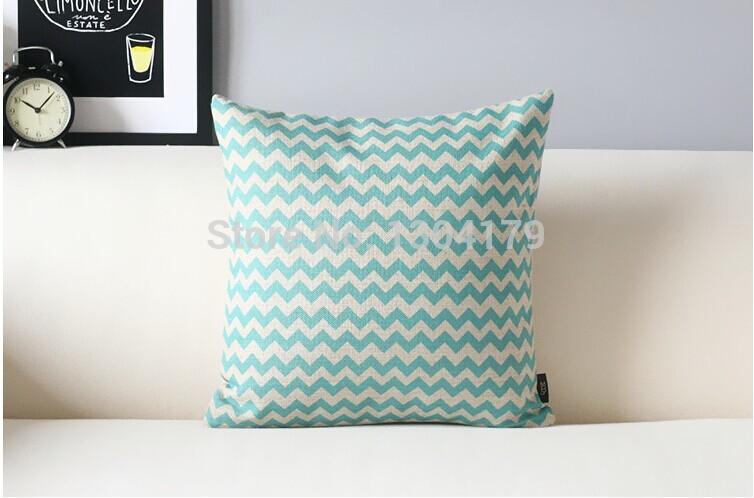 australia grass green wave pattern cushion cover cotton pillow cushion home decorative sofa cushions 45*45cm