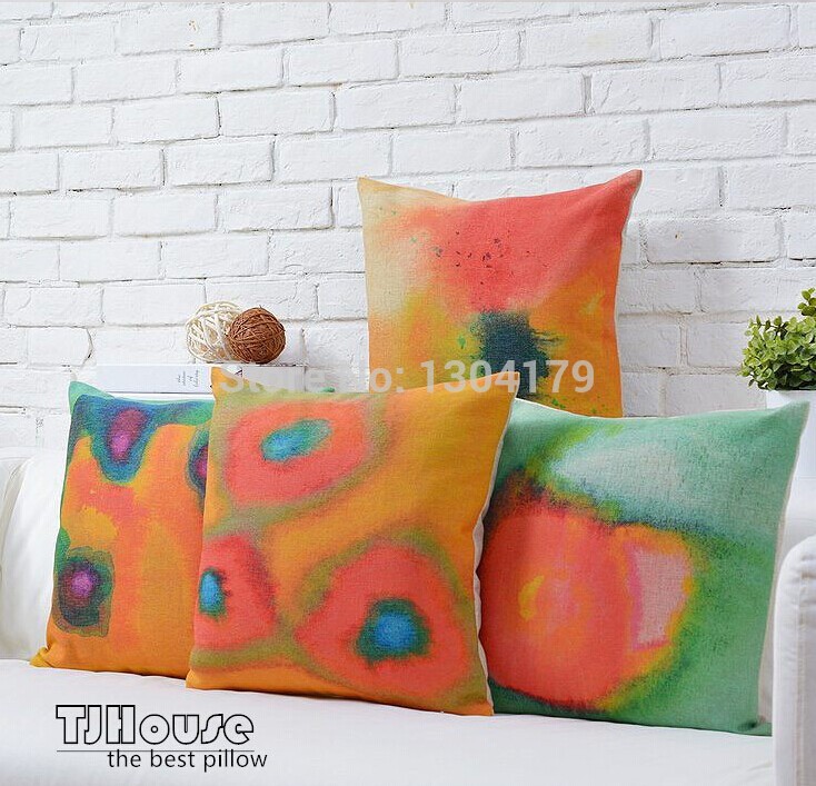 bed /sofa /chair cover fire and fresh style cotton and linen cushion cover 45*45cm