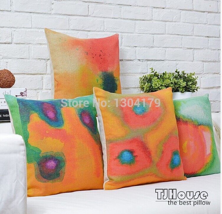 bed /sofa /chair cover fire and fresh style cotton and linen cushion cover 45*45cm