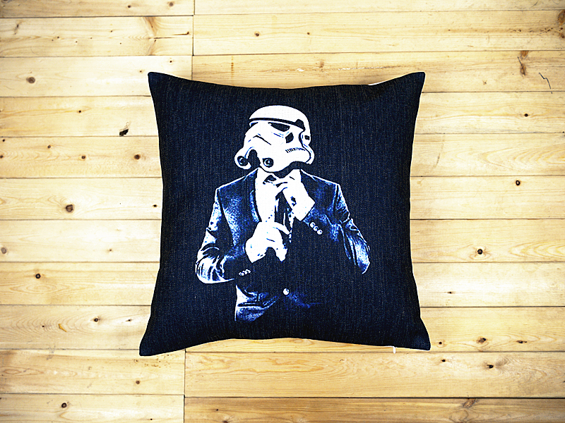 black and white american classic star wars series linen cotton pillow cushion ,throw pillow case, home sofa car decoration