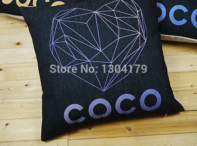 classical european style black white style coco channel cushion cover cc logo pillow case pillow covers set home decoration