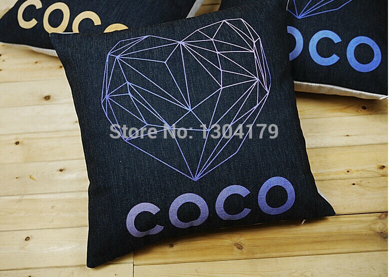 classical european style black white style coco channel cushion cover cc logo pillow case pillow covers set home decoration