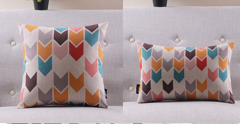 colored arrows box, home fashion pillow cover, cushion covers for sofa,pillows decorate,2pcs cushion pillow,pillowcase