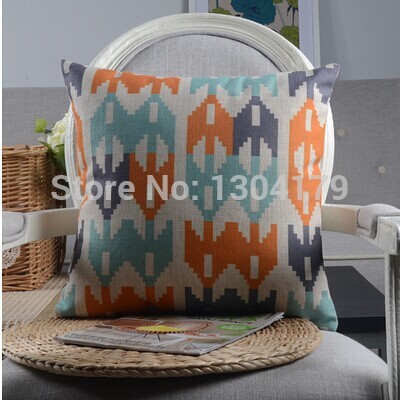 colorful geometry home bedding sofa cushion cover pillow case whole