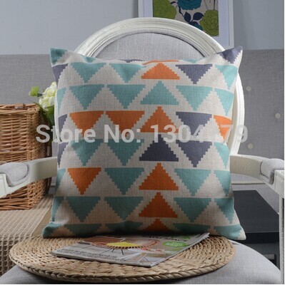 colorful geometry home bedding sofa cushion cover pillow case whole