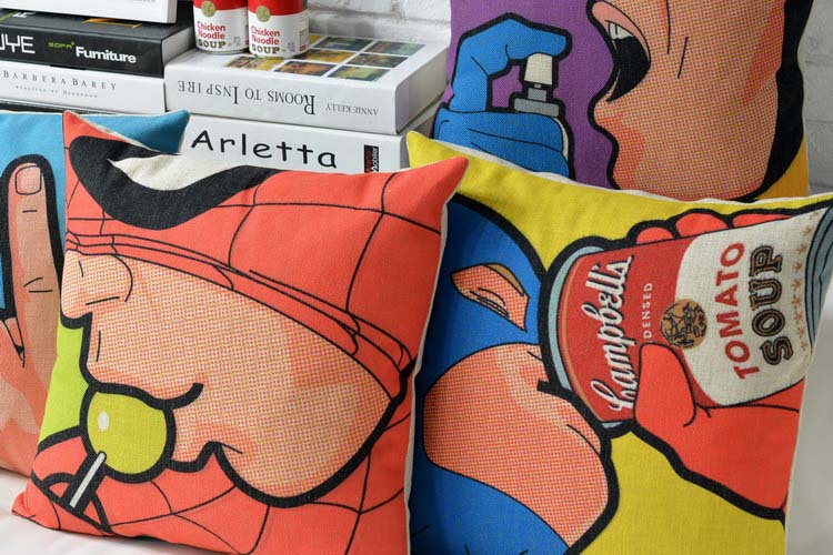 creative american cute spider-man cushion cover birthday gift pillow case home decorative sofa cushions pillows