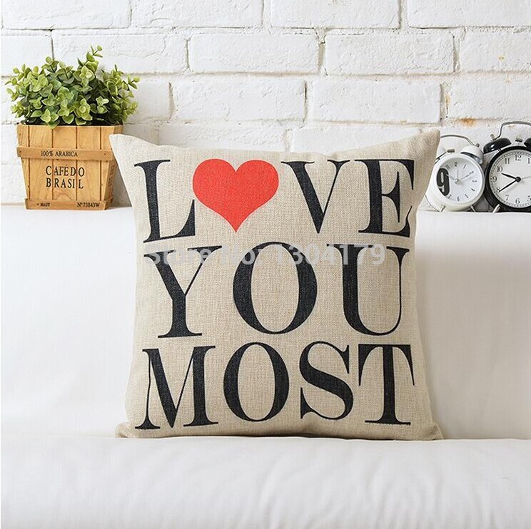 creative black&white love lover wedding printed bedding sofa cushion cover pillow case whole