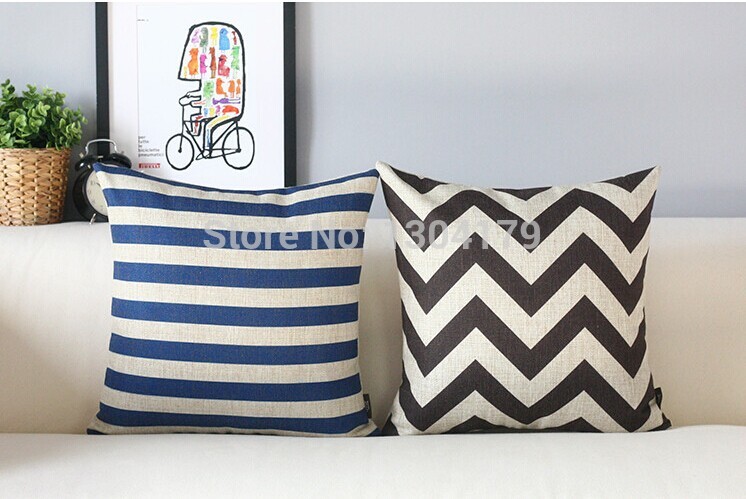 creative carton american bop art bedding stripe black and white sofa cushion cover pillow case whole