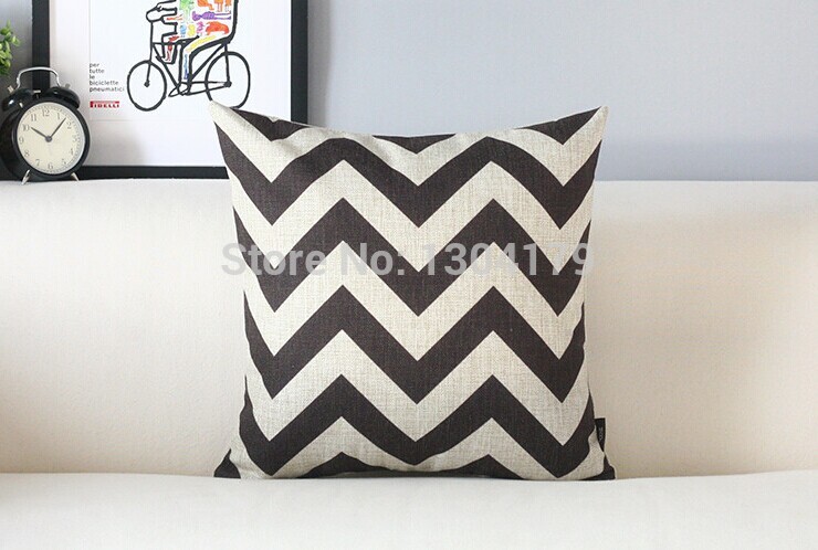 creative carton american bop art bedding stripe black and white sofa cushion cover pillow case whole