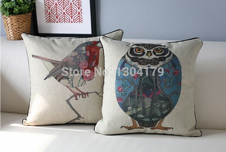 ctw chair pillow sofa bloster fashion animal funny bird parrot cushion cover creative pillow cute seat cushion