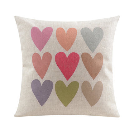 custom made love heart cushion simple creative wedding pillows decorate cartoon cute decorative pillow case