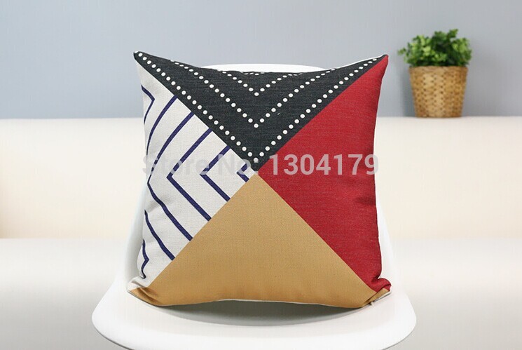 elegant black totem indian hat pattern cushion cover home car bar decorative pillow case