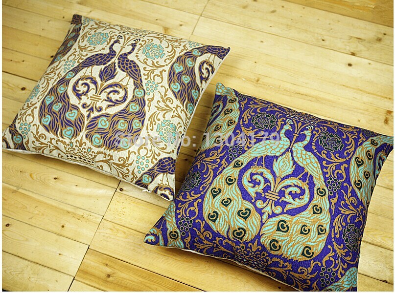 embroidered flower cushion covers, all national wind cotton pillows in sofa without core of back pillow