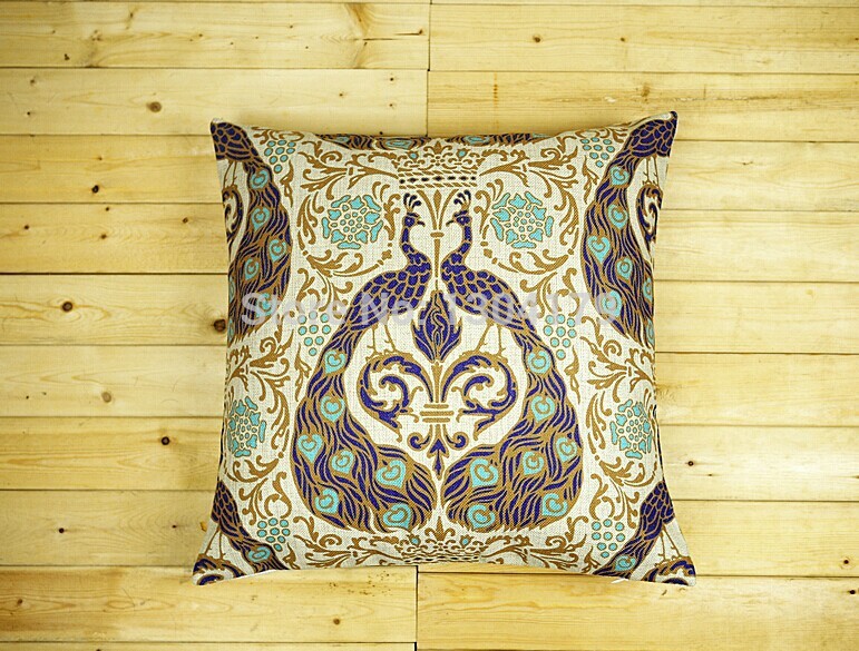 embroidered flower cushion covers, all national wind cotton pillows in sofa without core of back pillow