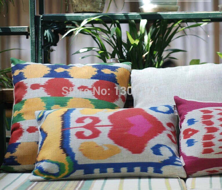 exotic southeast asia bohemia style cushion cover bohemia pillow cushions for office home sofa cushions 45*45cm 4pcs/lot pillows