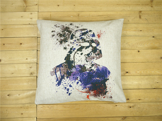 graffiti star war cartoon master yoda darth vader c3po printed 45*45cm cotton linen pillow cases cushion cover for home sofa