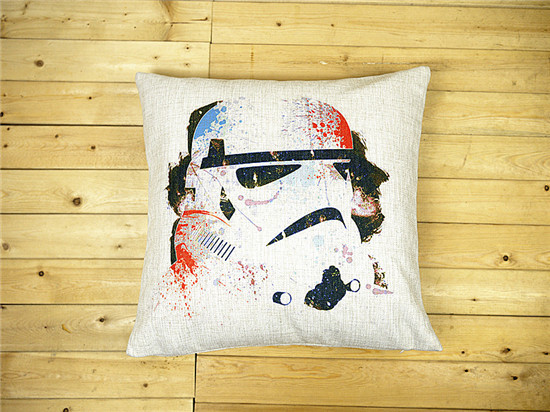 graffiti star war cartoon master yoda darth vader c3po printed 45*45cm cotton linen pillow cases cushion cover for home sofa