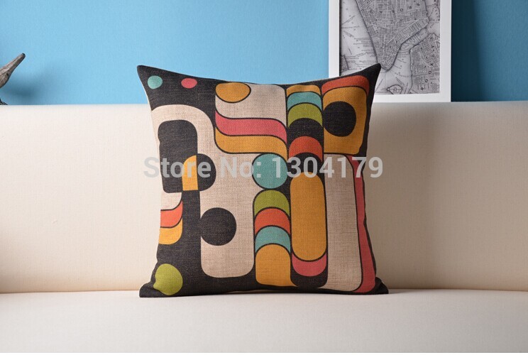 indian style abstract pattern cotton linen home cushion cover ,sofa pillow, pillows decorate, modern pillow cover. pillow case